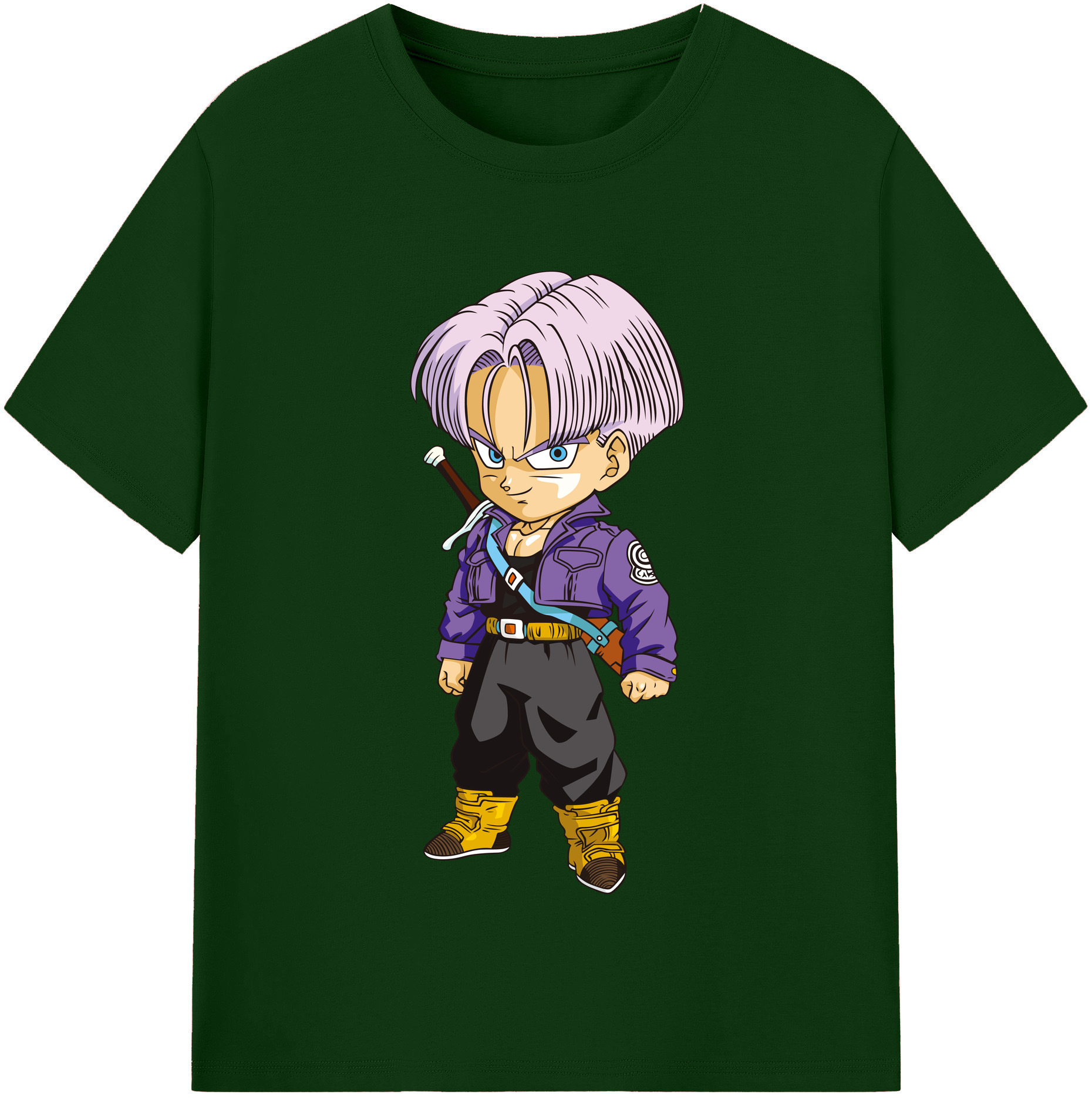（画像用） ドラゴンボール トランクス（Torankusu）DRAGON BALL Trunks 綿100％半袖Tシャツ（フロントプリント）